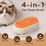 Steam Pet Brush 4-in-1 Massage Dog Steamy Brush Spray Beauty Tangled