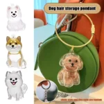 Clear Puppy Hair Memorial Keepsake Capsule Pet's Dog - Image 5