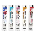 10pcs 15g/Stripe Cat Strips Pet Snacks Various Flavors Nutritious Protein